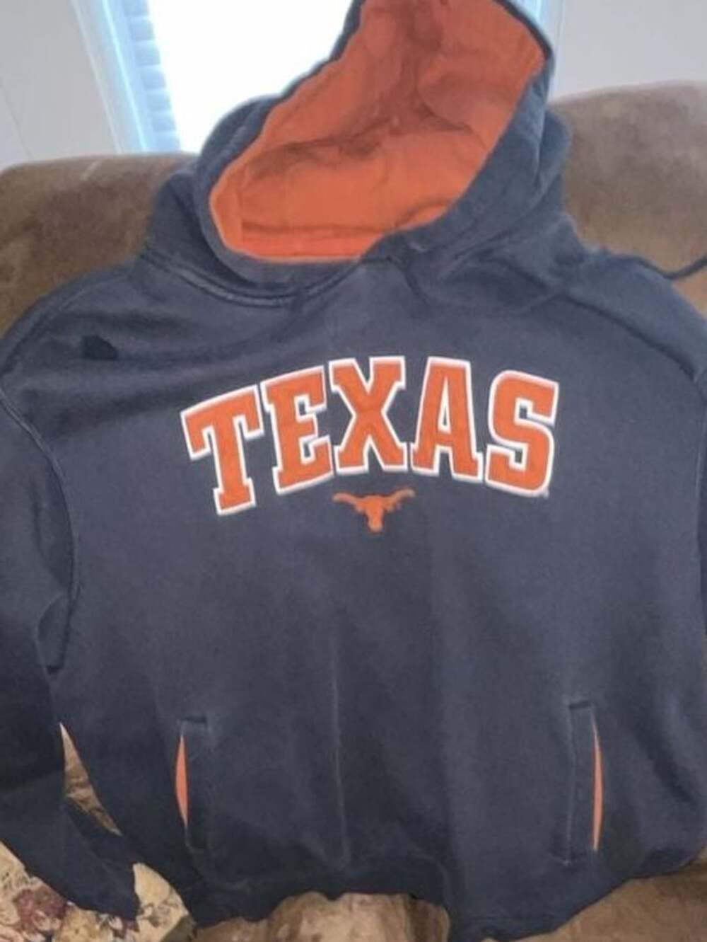 Foot Locker Apparel Vintage Texas Longhorns Embroidered Hoodie Sz  2XL